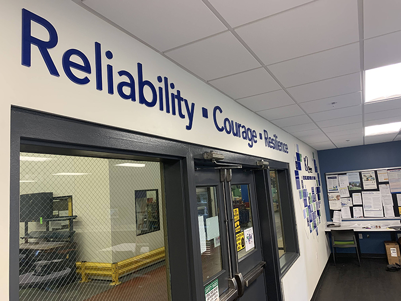 Quincy Compressor signage